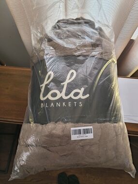 Lola Blanket Large Desert Dune Taupe, 60"x72", Ultra Soft, Luxury